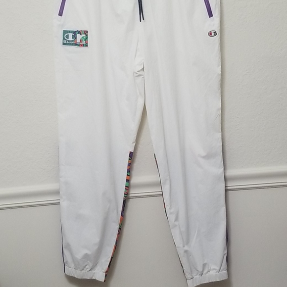 NWT Limited Edition Champion x MTV Woven Pants Men’s 2XL XXL White & Multicolor - Picture 2 of 6